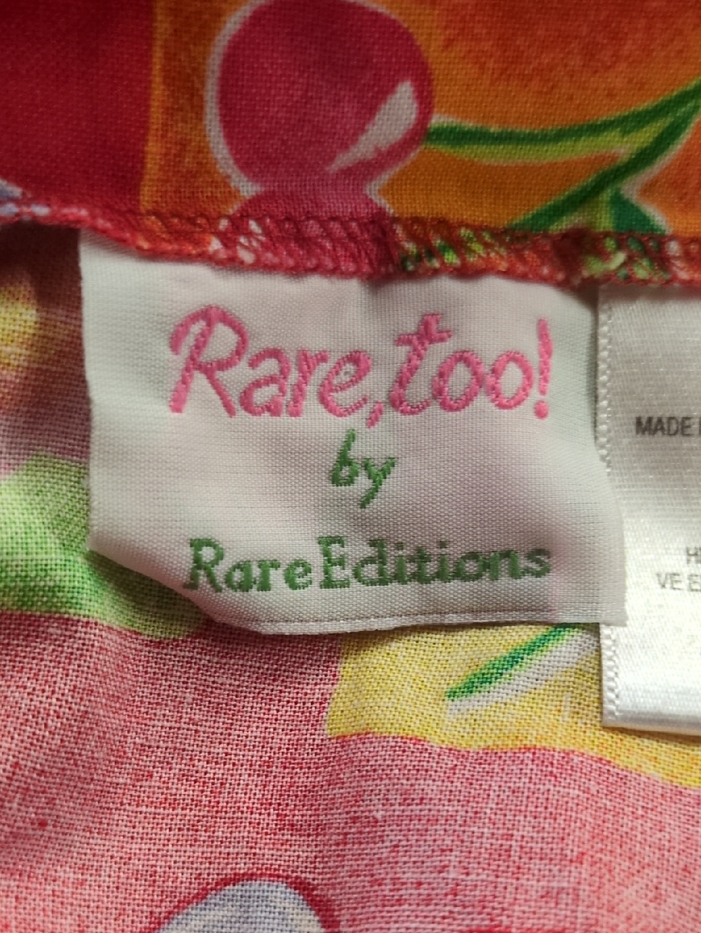 Rare Too! by Rare Editions Red Floral Cotton Sundress Girls Size 4T - Picture 5 of 8